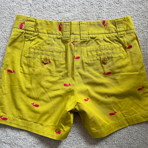 J. Crew Classic 4.5” Chino Whale Critter Shorts Mustard Yellow Size 2 - Picture 2 of 7